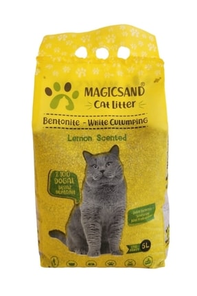 Limon Kokulu İnce taneli Kedi kumu Bentonit 5 Lt Image 0