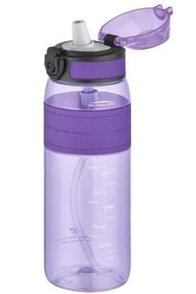 Fiftyfifty Pipetli(ısırılamaz) 600 Ml Silikon Gövde Tritan Su Matarası Image 0