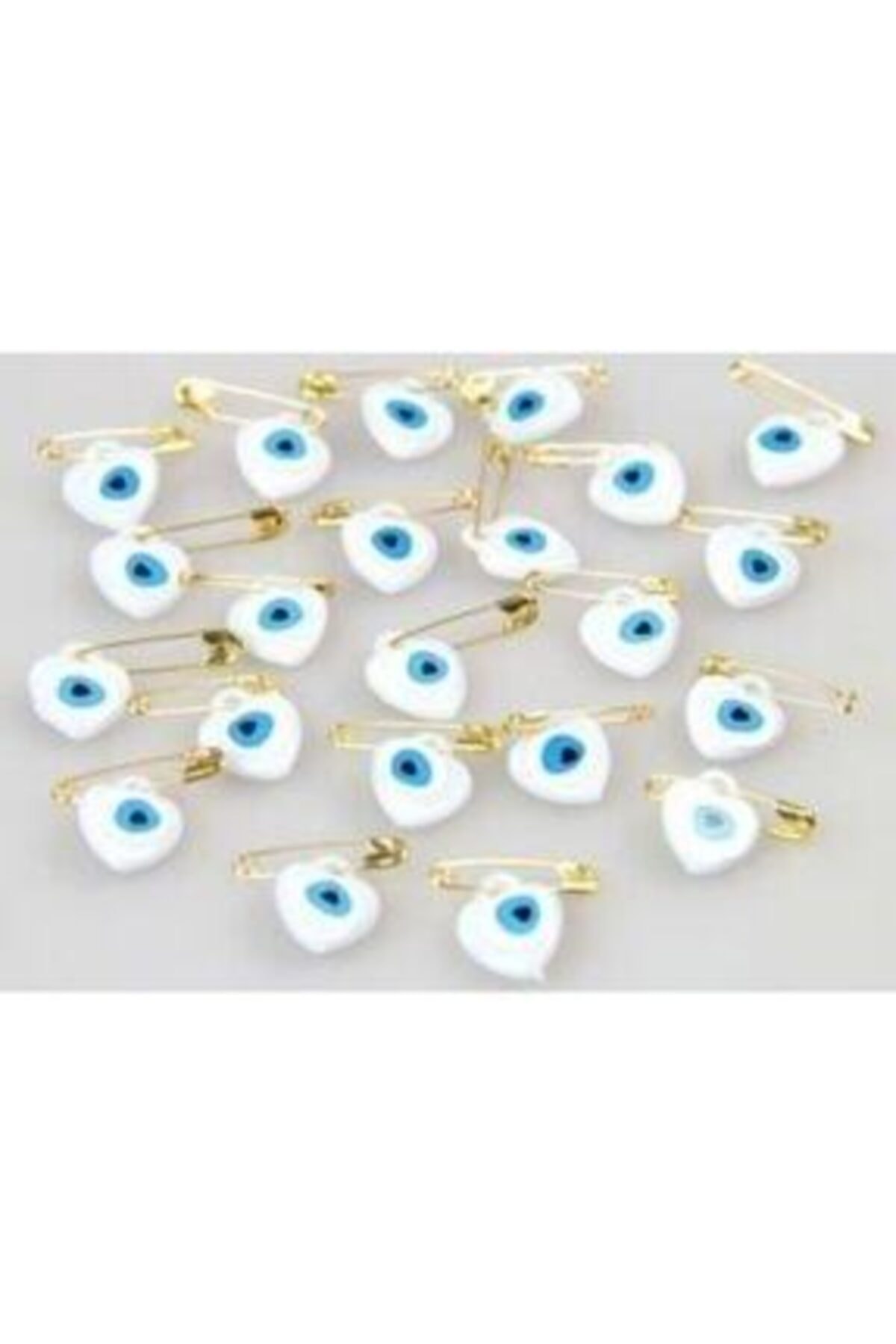 eylül kına hediyelik Beyaz Çengeli Iğne 100 Adet 1 Paket