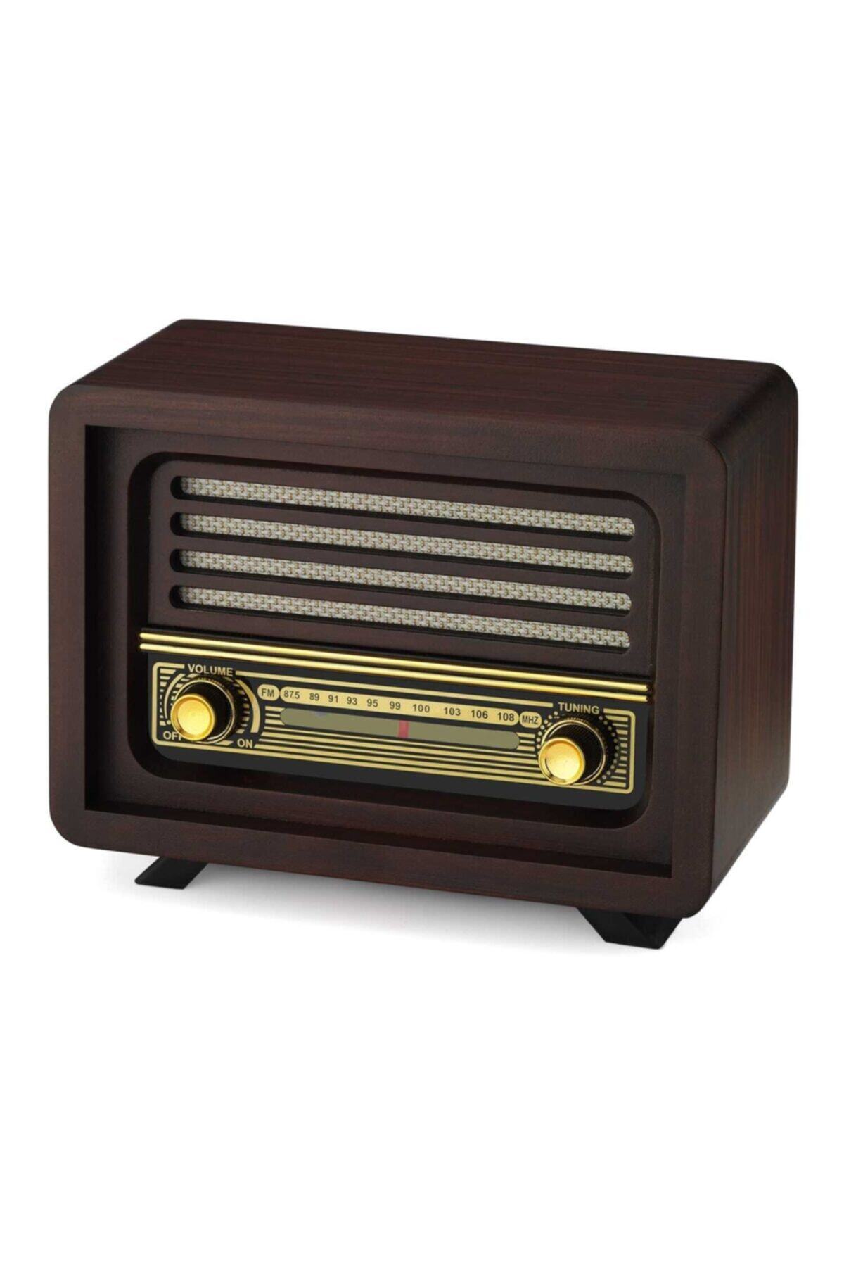 OD Concept Nostaljik Ahşap Radyo Laleli Adaptör