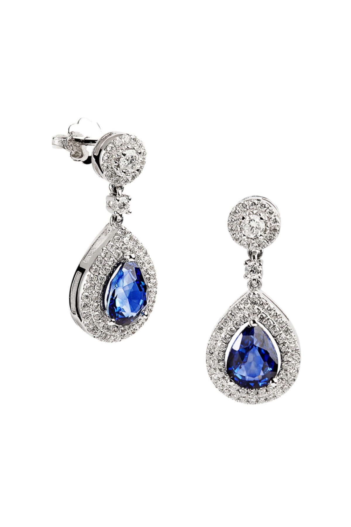 Clavis Jewelry Damla Kesim Safirli Pırlanta Küpe (ckp0393)