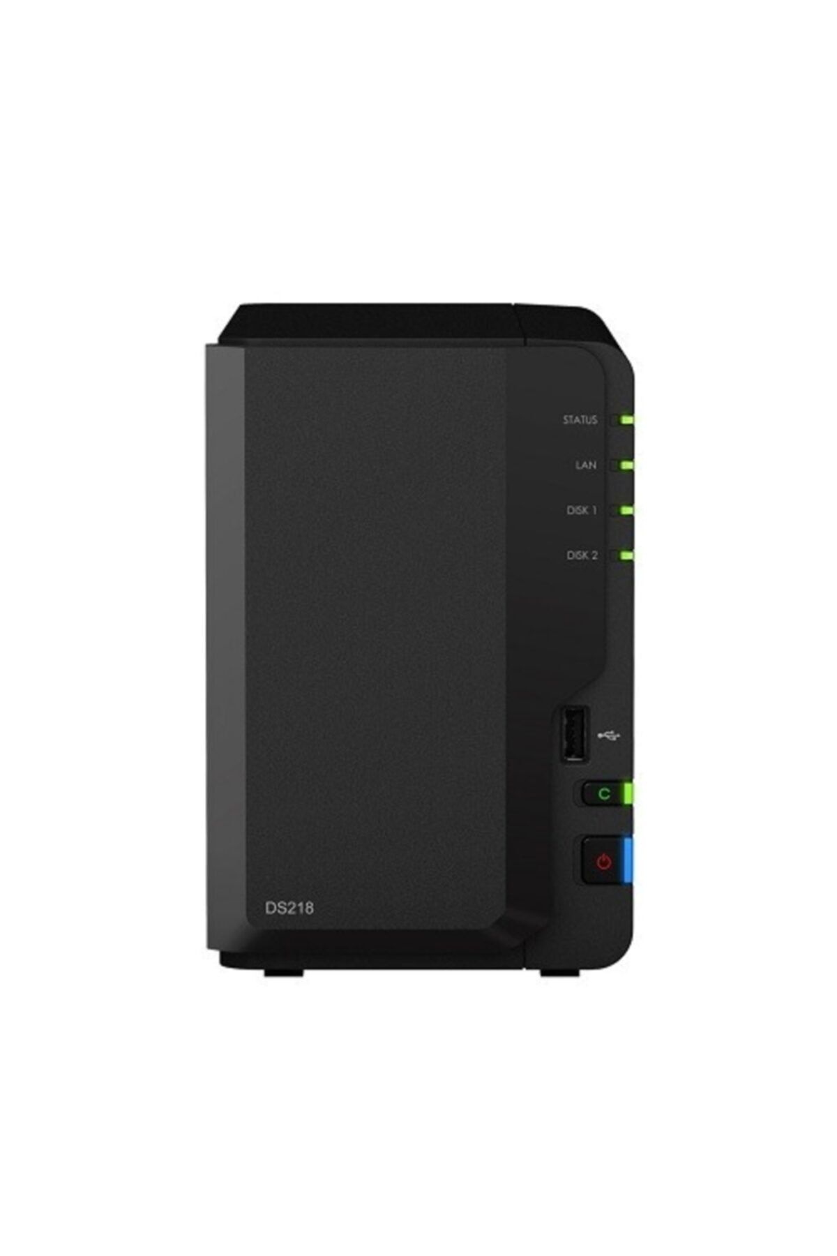 SYNOLOGY 2x Ds218 Realtek Qc 1.4ghz 2gb Glan Usb 3.0 Raid Nas Server (disksiz) (28tb Kapasite)