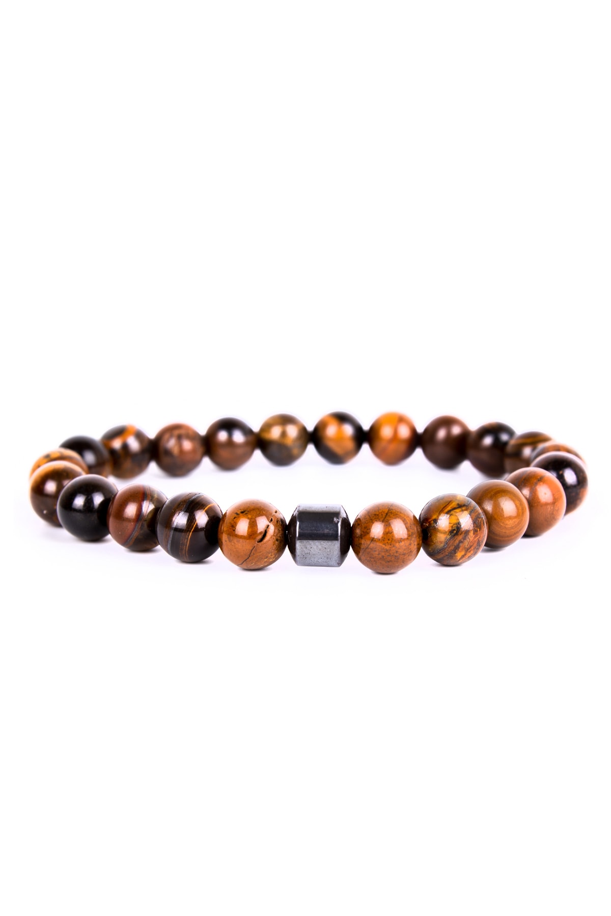 Eyya Accessories Kaplangözü Hematit Aksesuarlı Doğal Taş Bileklik