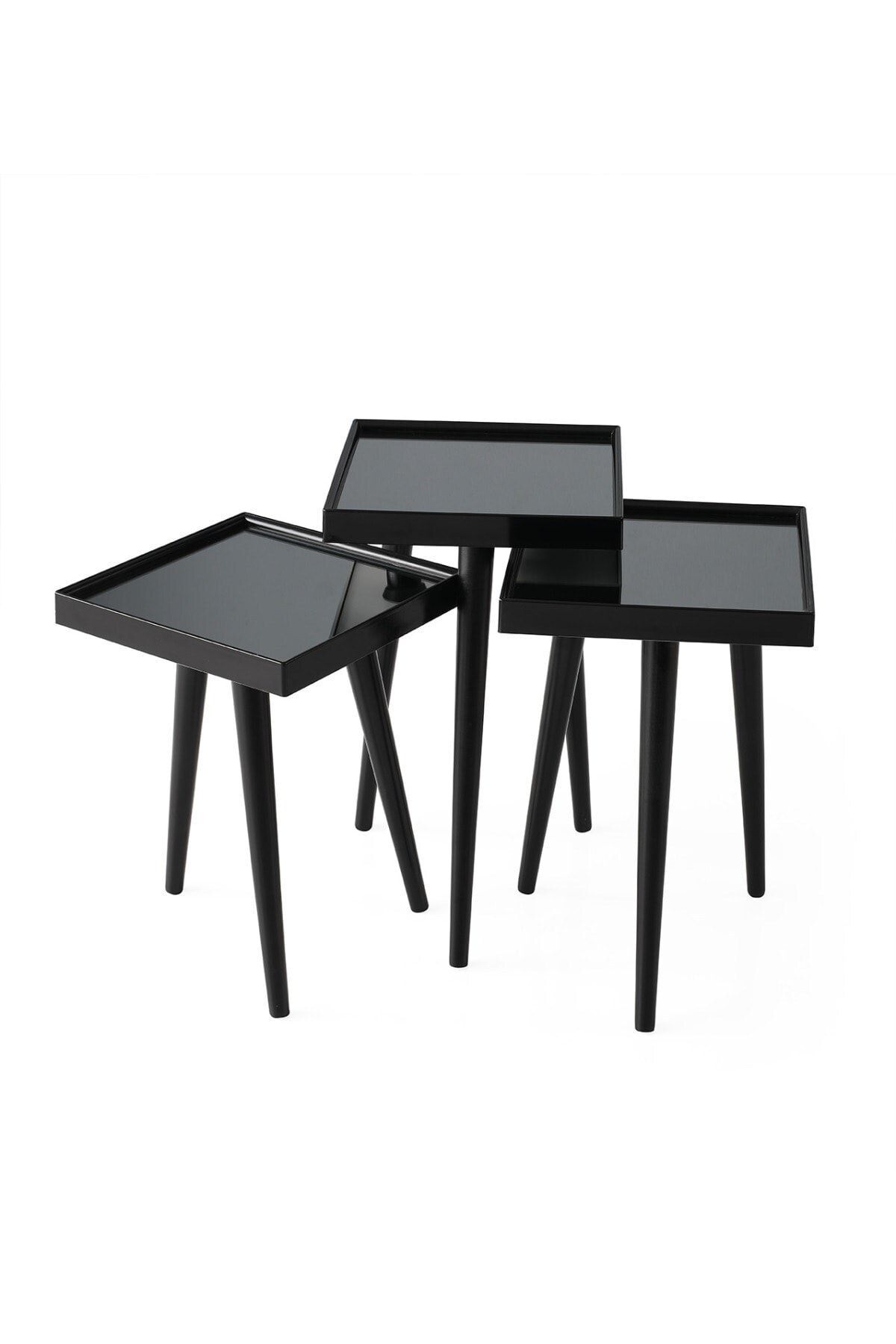 NECOLİNE Nv-9912 Kare Aynalı Zigon/ Siyah