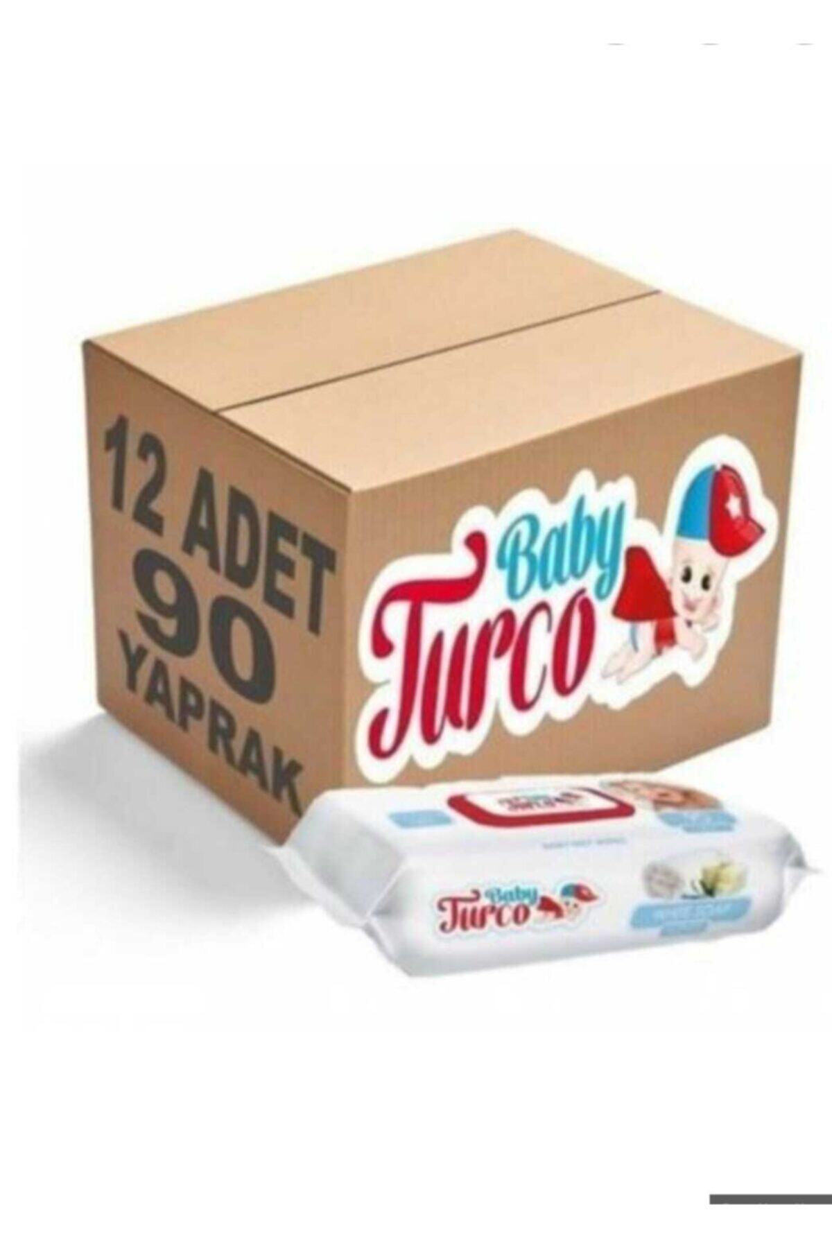 Baby Turco Baby Turko Beyaz Sabun Kokulu Islak Mendil 12 Adet 12x90