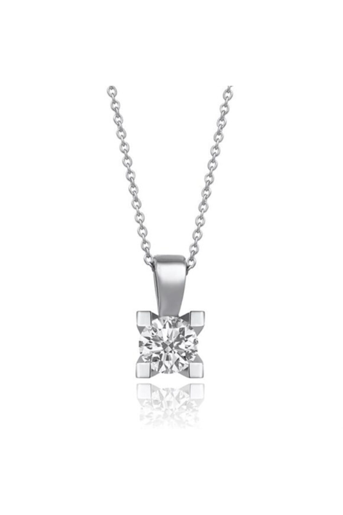 Lotus Diamond 0.40 Karat Pırlanta Tektaş Kolye