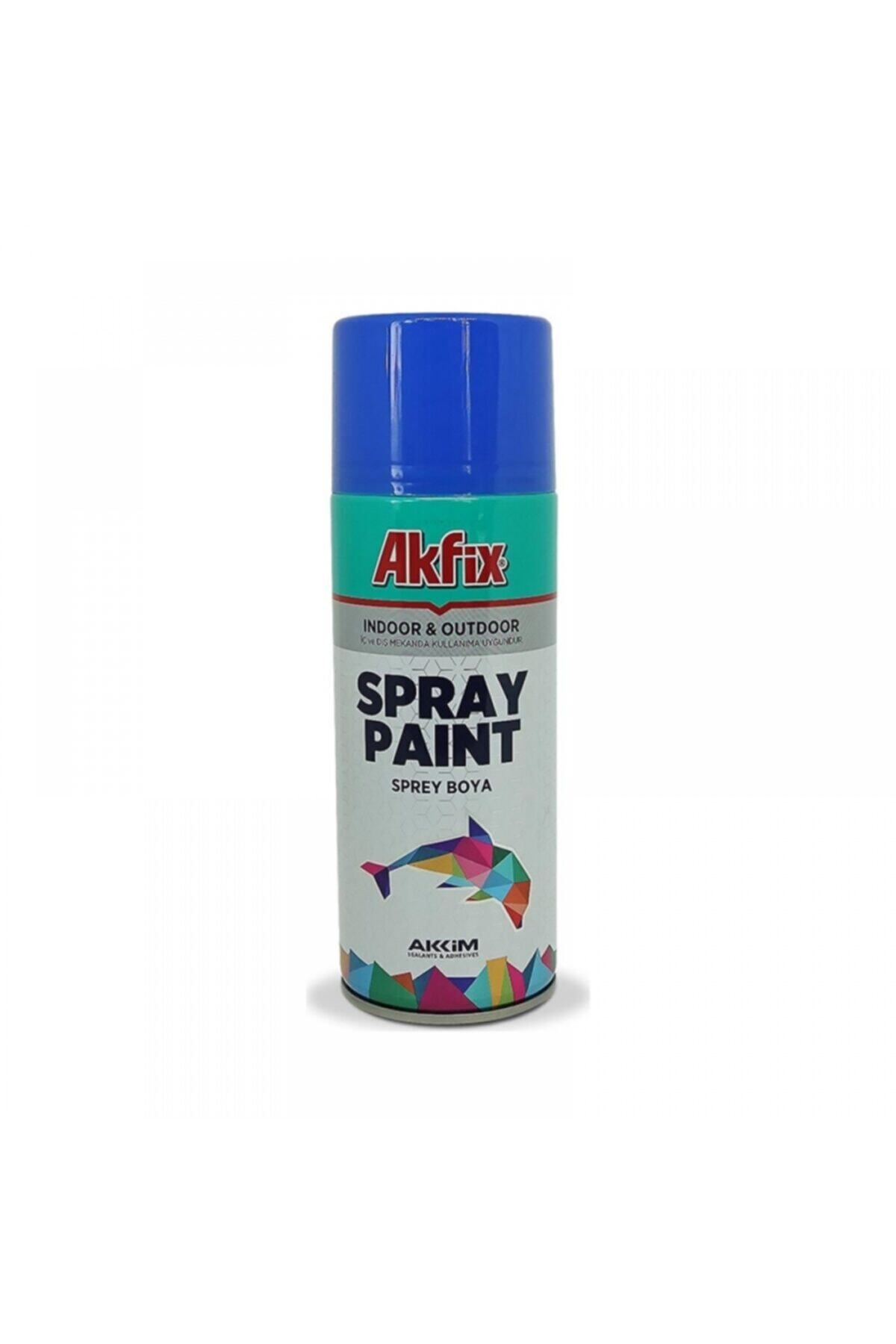 Akfix Akrilik Sprey Boya Parlak Mavi 400 ml