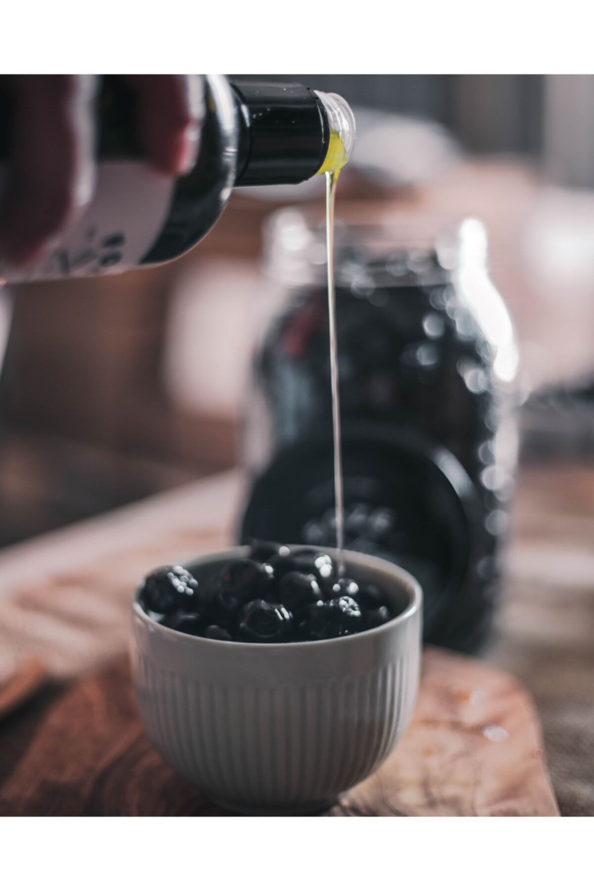 Foze Taş Baskı Doğal Yağlı Sele Siyah Zeytin 10 kg 2