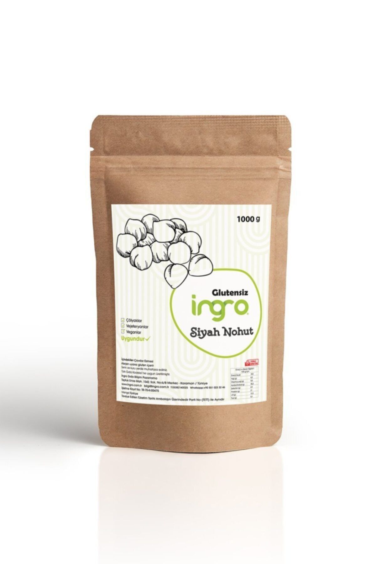 ingro glutensiz siyah nohut 1000 g fiyati yorumlari trendyol