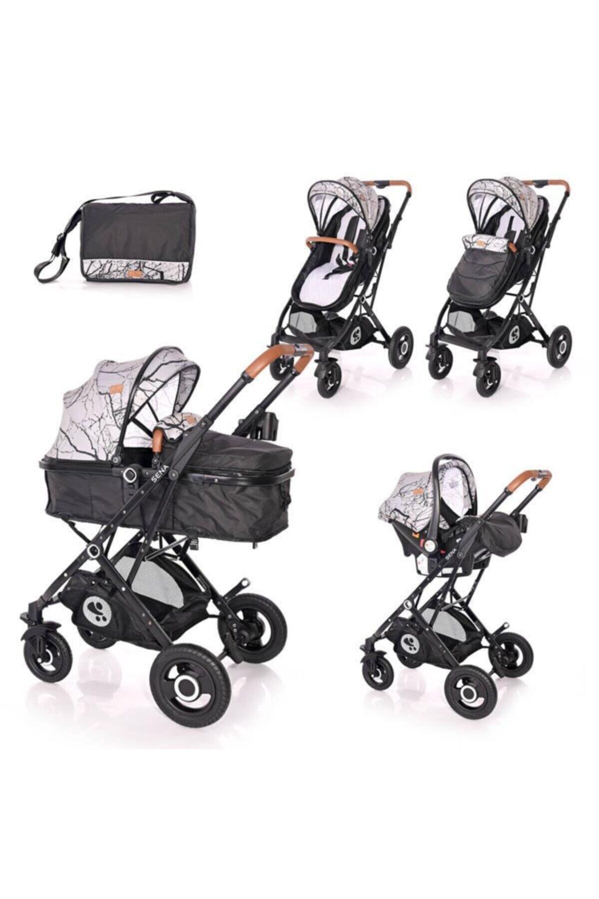 LORELLİ Sena Travel Sistem Bebek Arabası - Grey Marble
