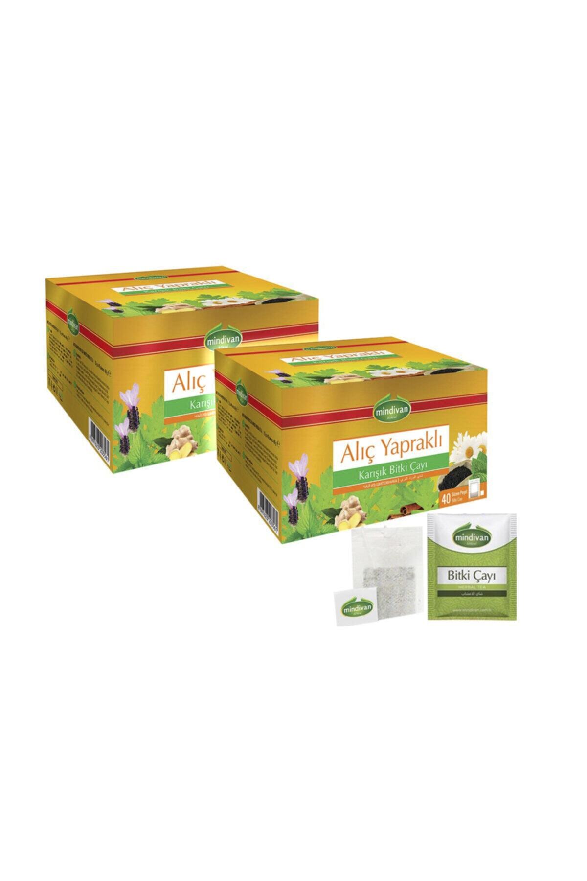 Mindivan Alıçlı Yapraklı Çay  Süzen Poşet X 2 Adet 40'lı