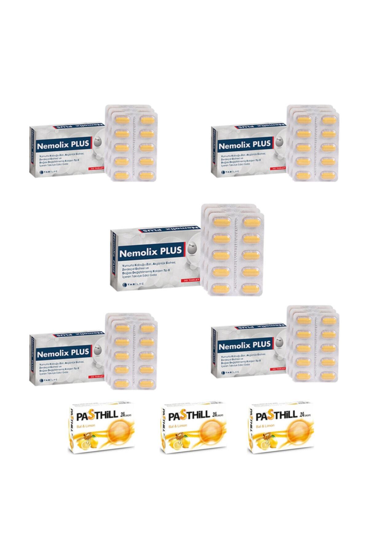 Tab İlaç Nemolix Plus 30 Tablet X5 Adet + Pasthill 3 Adet Hediye