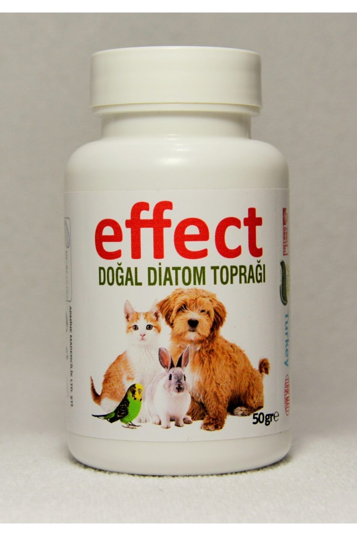effect 50 Köpek çin Bit Pire önleyen SÜPER SAF DOĞAL DİATOM TOPRAĞI 50 gr Dİ-AR ULTRA