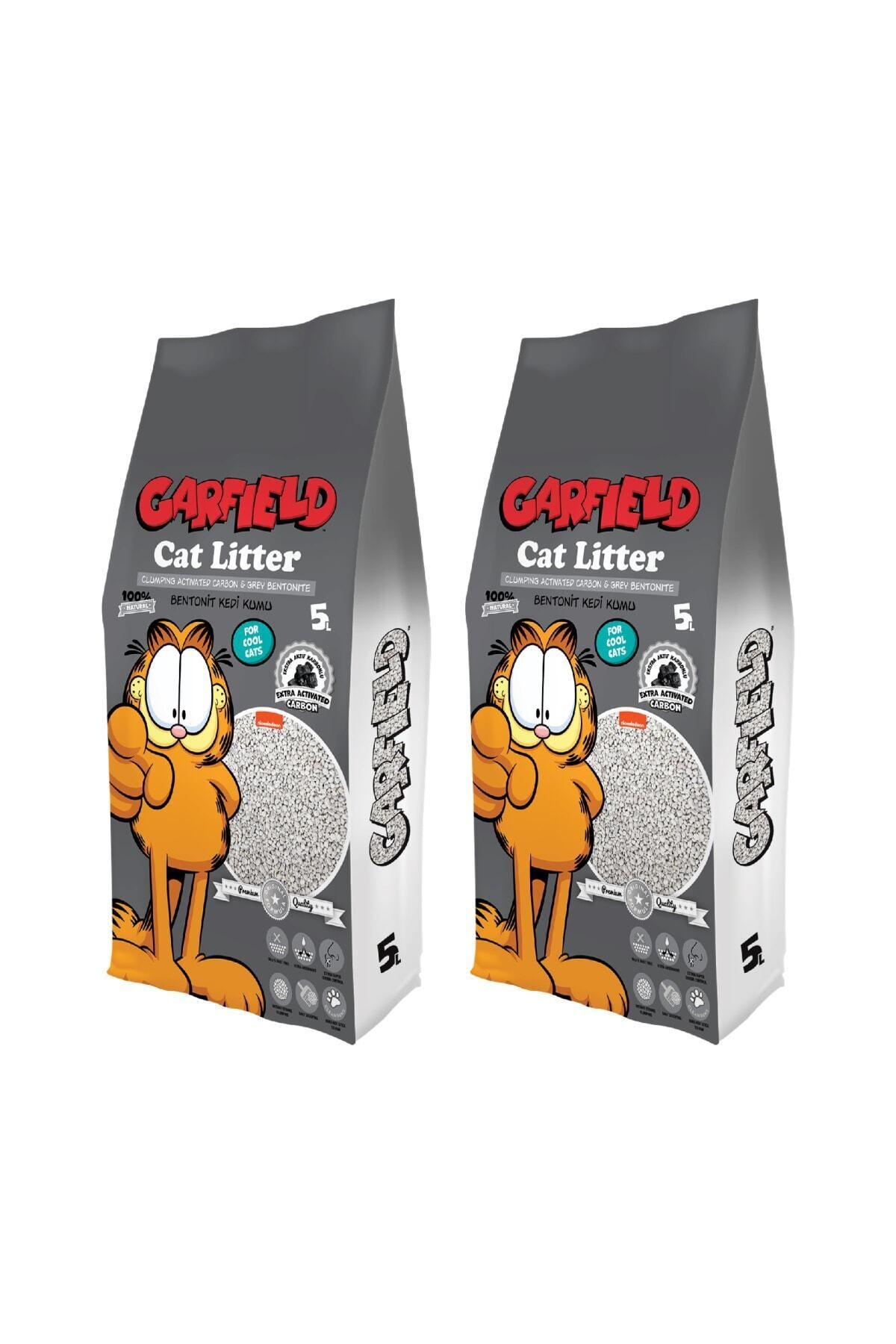 GARFIELD 5l Aktif Karbonlu Kedi Kumu (2*5l)