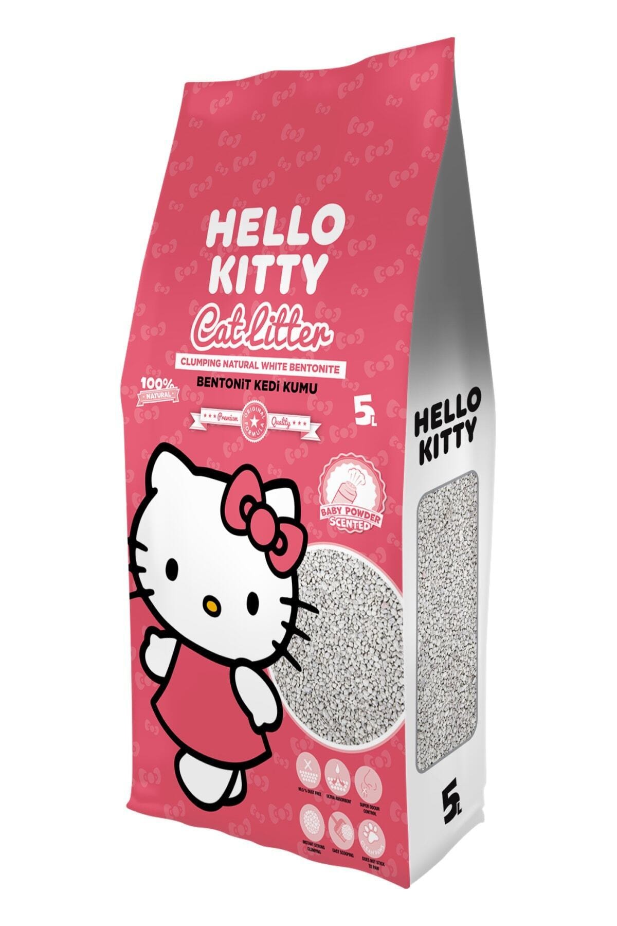 Hello Kitty Hello Kıtty 5l Bebek Pudrası Kokulu Kedi Kumu