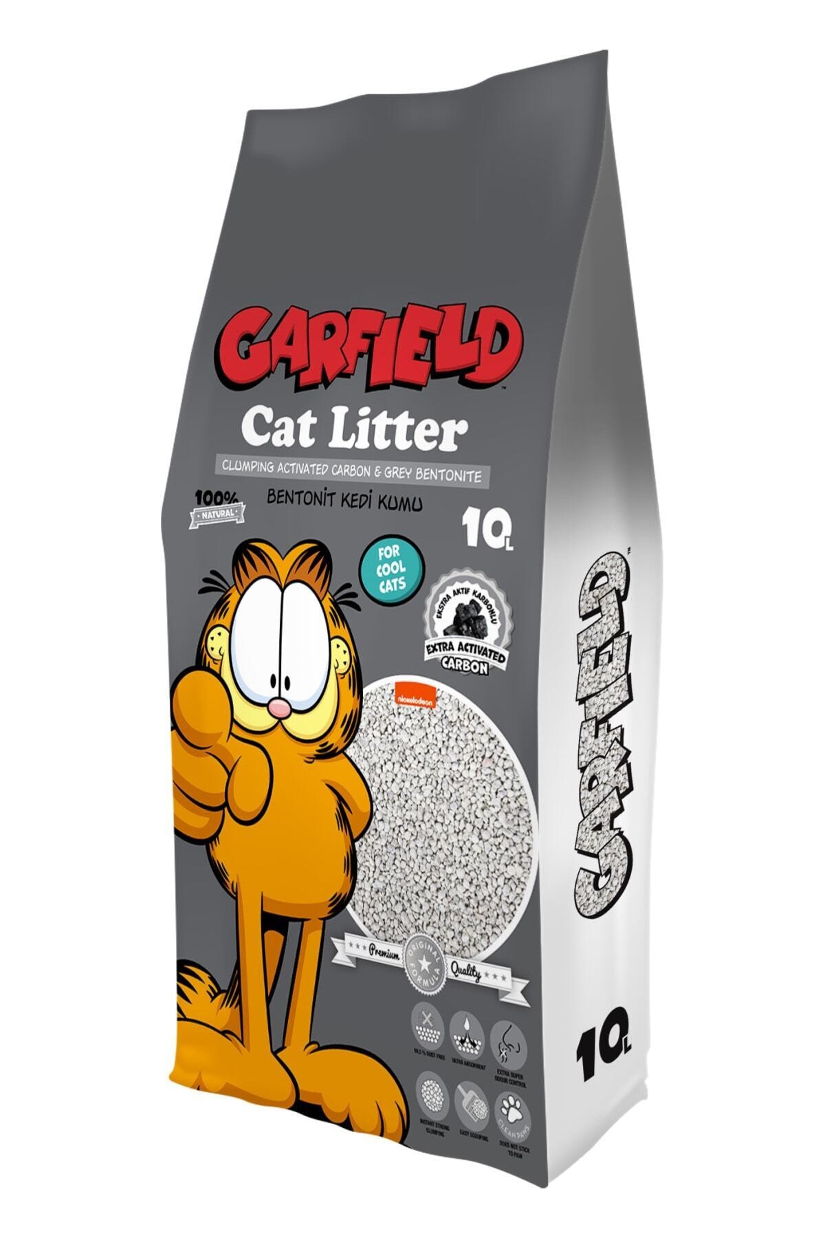 GARFIELD 10l Aktif Karbonlu Kedi Kumu