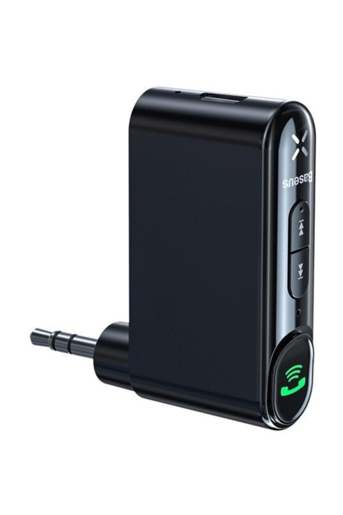 Baseus Araba Aux Bluetooth 5.0 Adaptör 3.5mm Jack Hoparlör Kulaklık