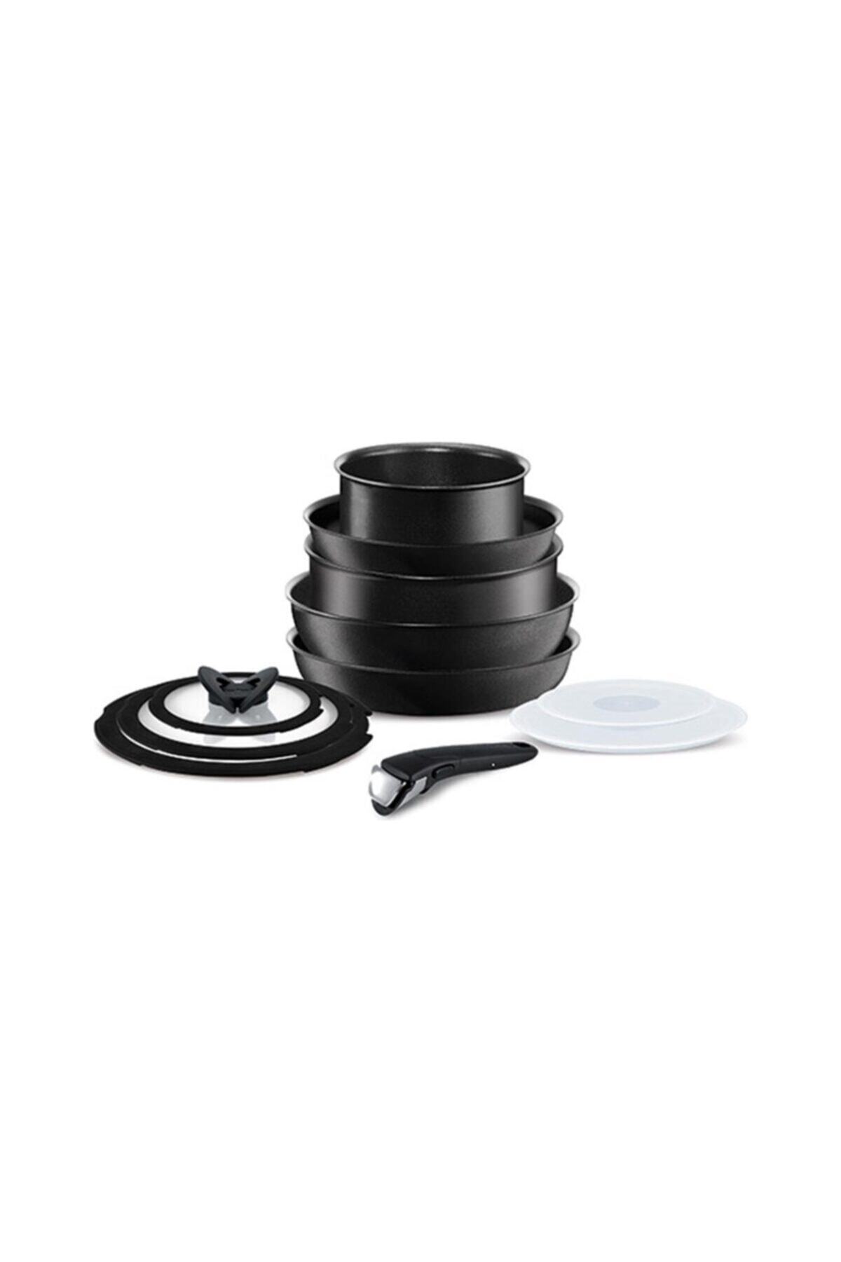 TEFAL Titanium Ingenio Performance 12 Parça Büyük Set Siyah