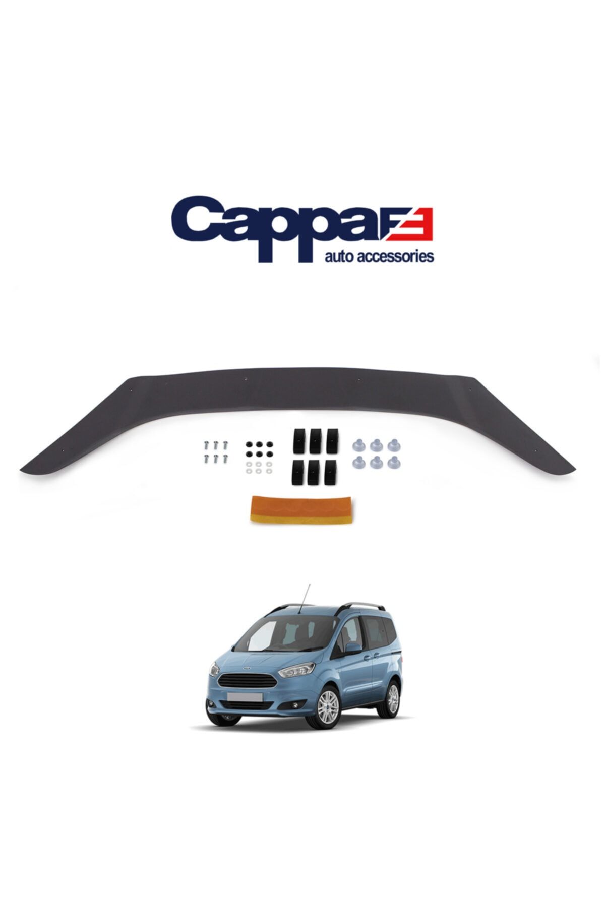 Cappafe Ford Courier Ön Kaput Koruyucu 2014 Yılı Ve Sonrası Rüzgarlığı