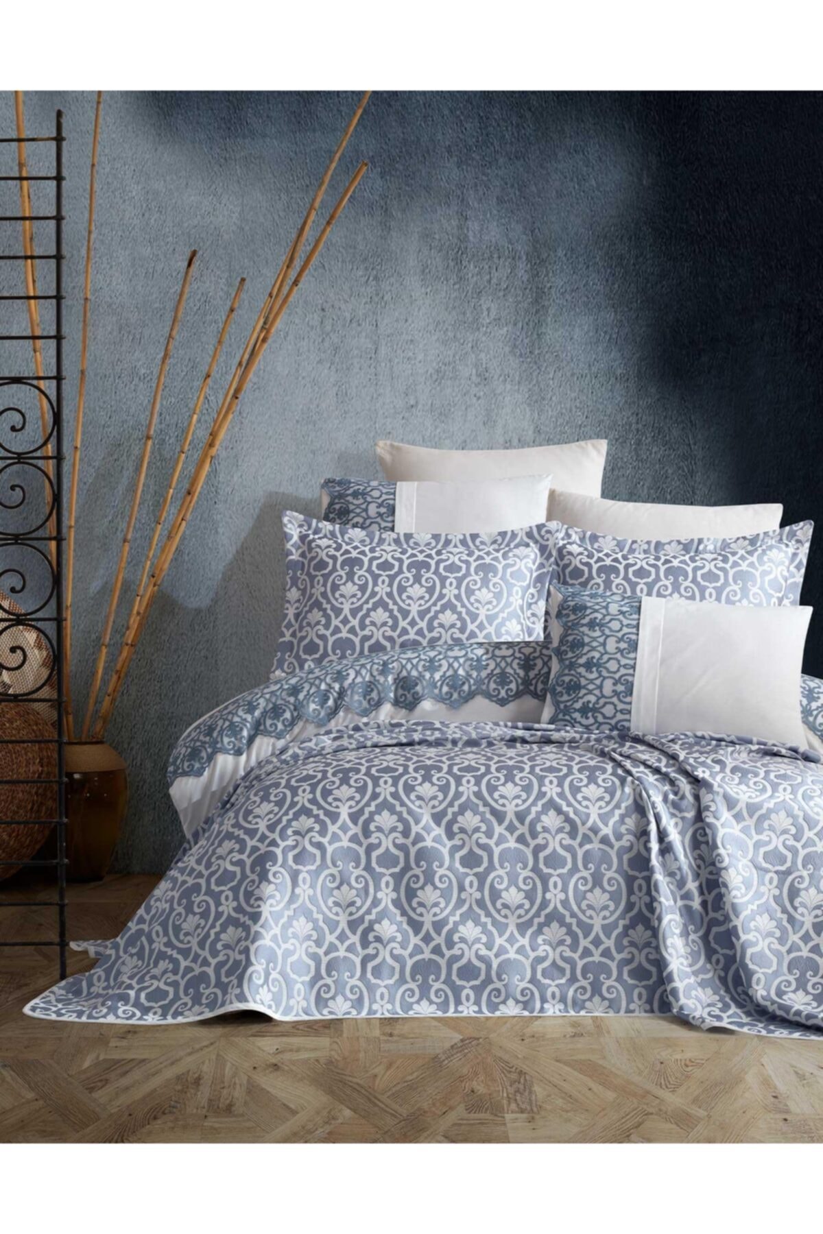 elart yatak ortusu allegra mavi cift kisilik fiyati yorumlari trendyol