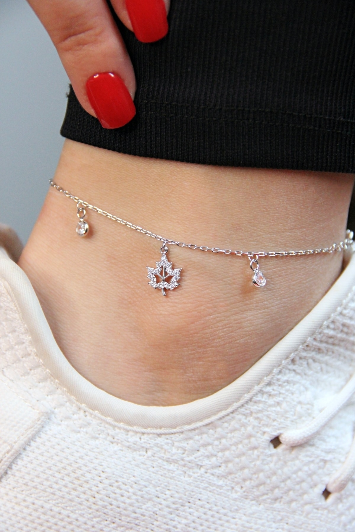 Argentum Concept Yaprak Figürlü Gümüş Halhal - H005201