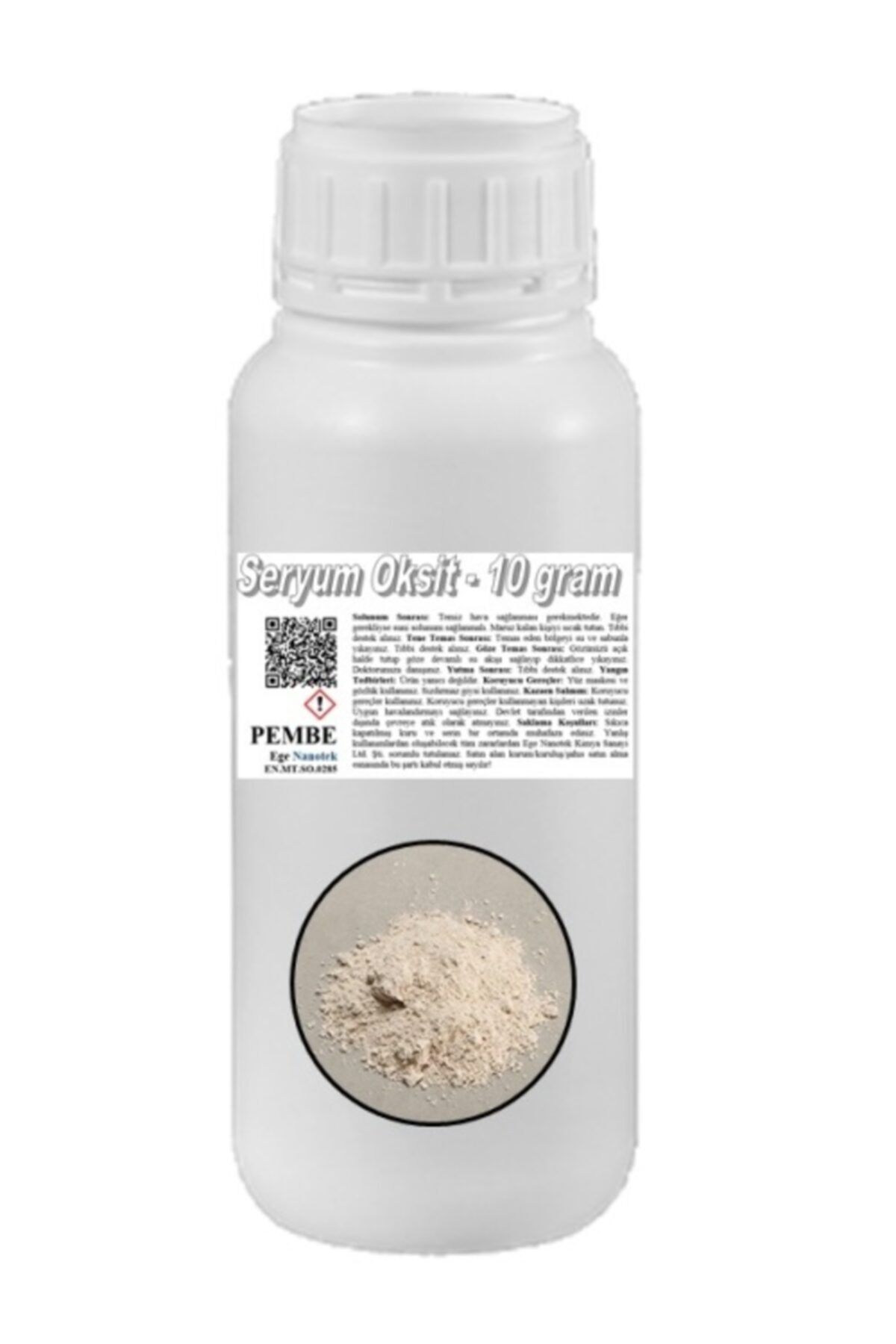 EGE NANOTEK Araba Cam Çizik Giderici Pembe Seryum Oksit - 10 gram