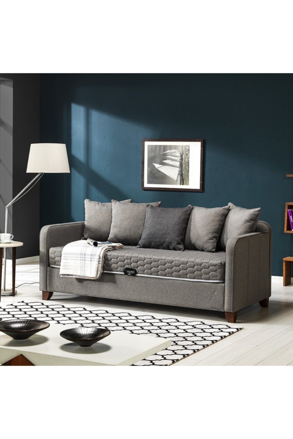Armis Yatak Daybed 5 Kırlent Baza
