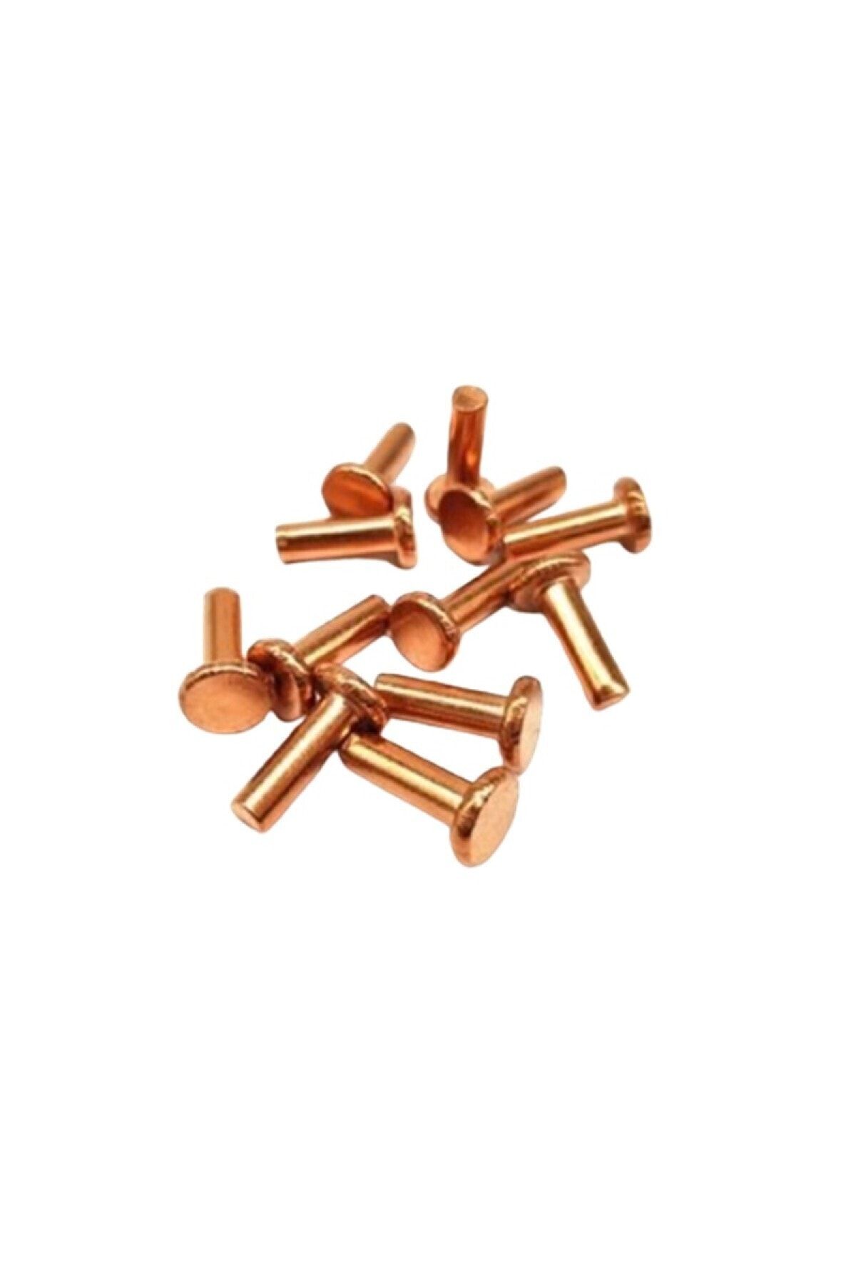 MetalDepom 3x8 Mm Düz Baş Bakır Perçin - 100 Adet