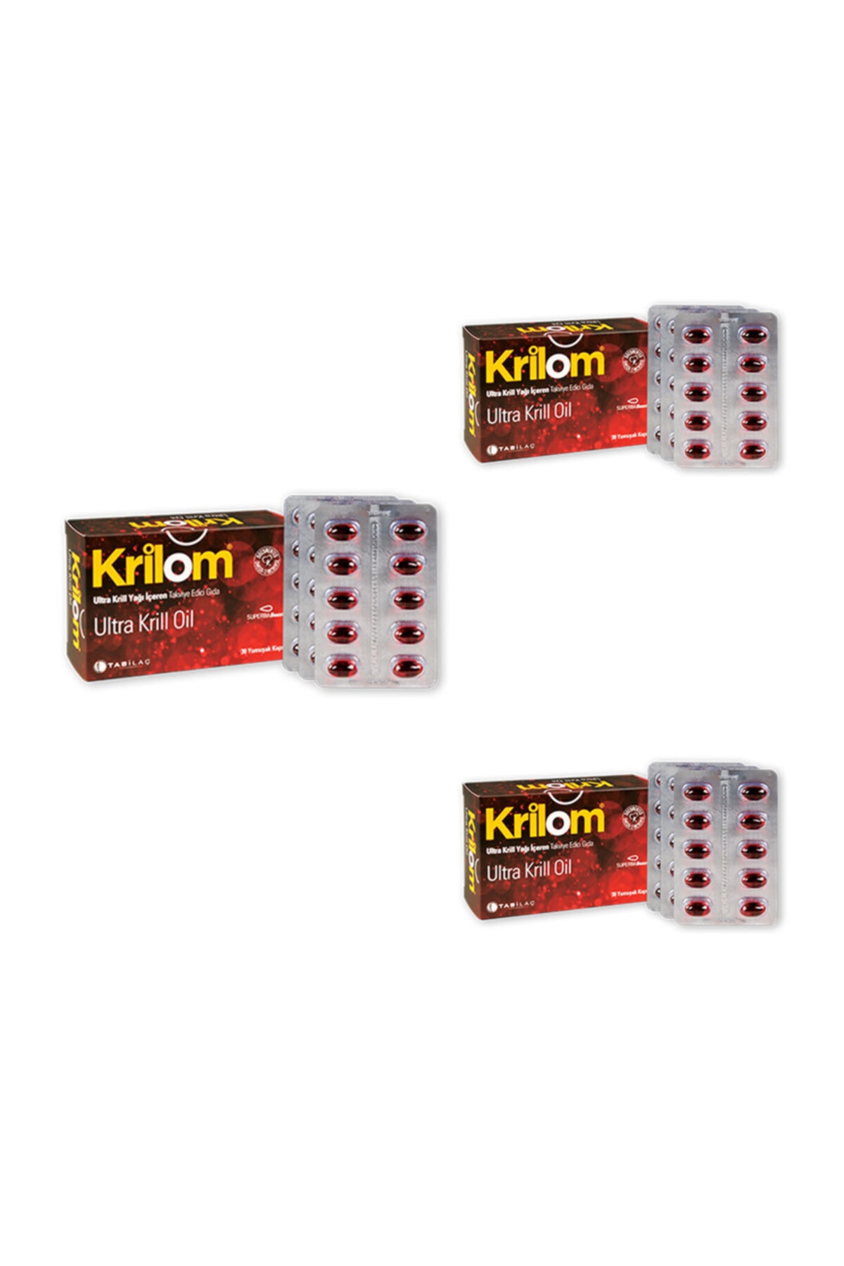 Tab İlaç Krilom Ultra Krill Oil 30 Kapsül X3 Adet