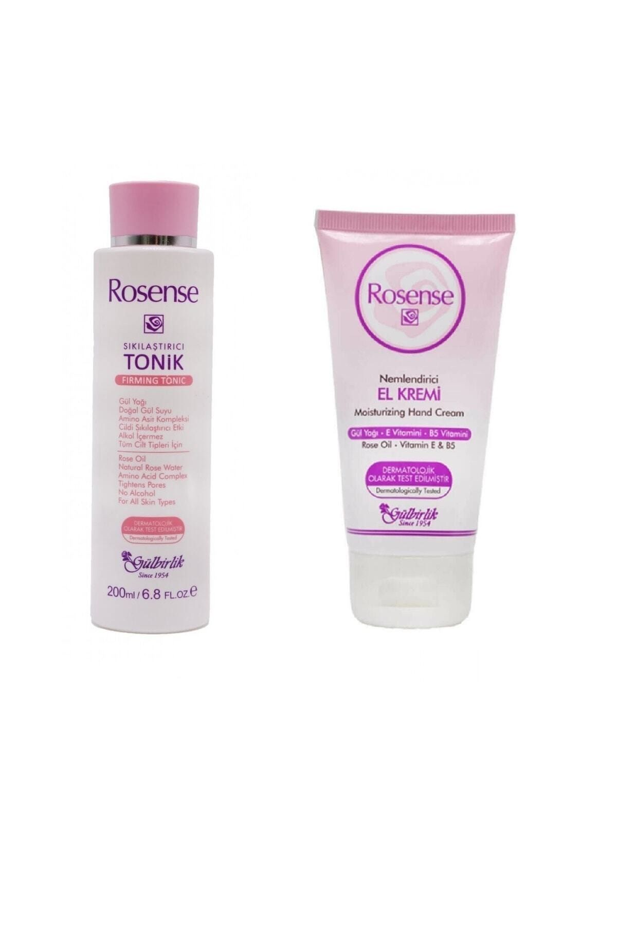 Gülbirlik Rosense Rosense Sıkılaştırıcı Tonik 200 ml + Rosense Nemlendirici El Kremi 75 ml Kzmprt