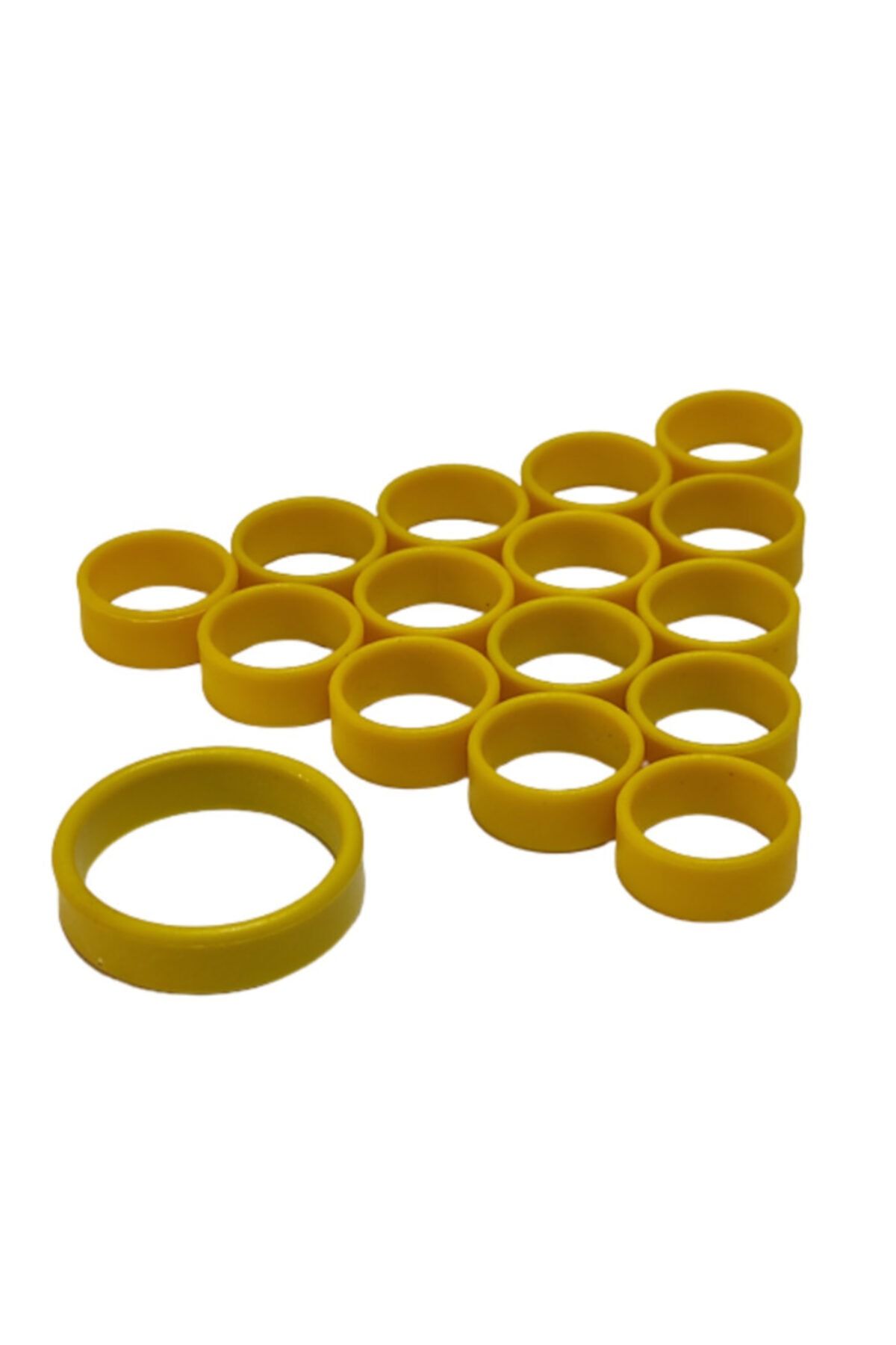 mutlu tavukçuluk Tavuk Halkası-künyesi 22 Mm 10 Lu Pk.sarı