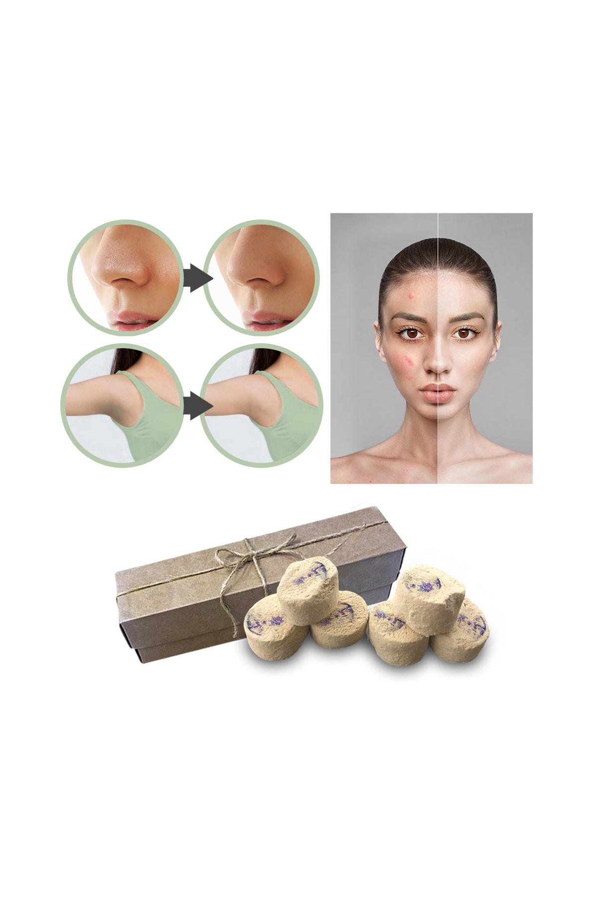 Mota Güzellik Organik Peeling Hamam Taşı  8' Li