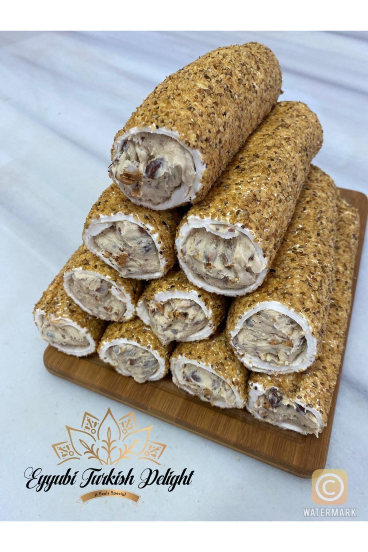 Eyyubi Turkish Delight Susamlı Sarma Lokum