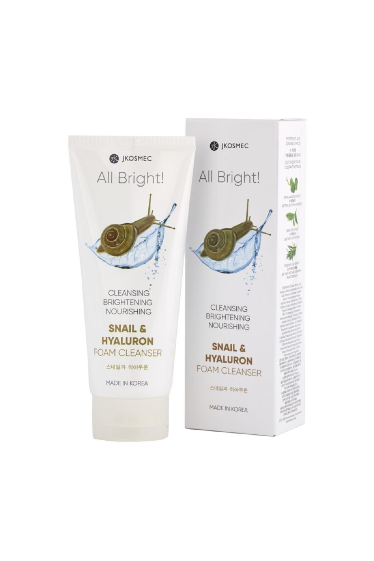 Jkosmec All Bright Basıc Snail And Hyaluron Foam Cleanser