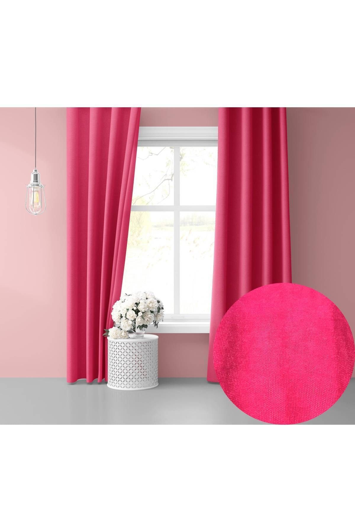 Perle Home Daily Series Begonvil Rengi Ada Fon Perde