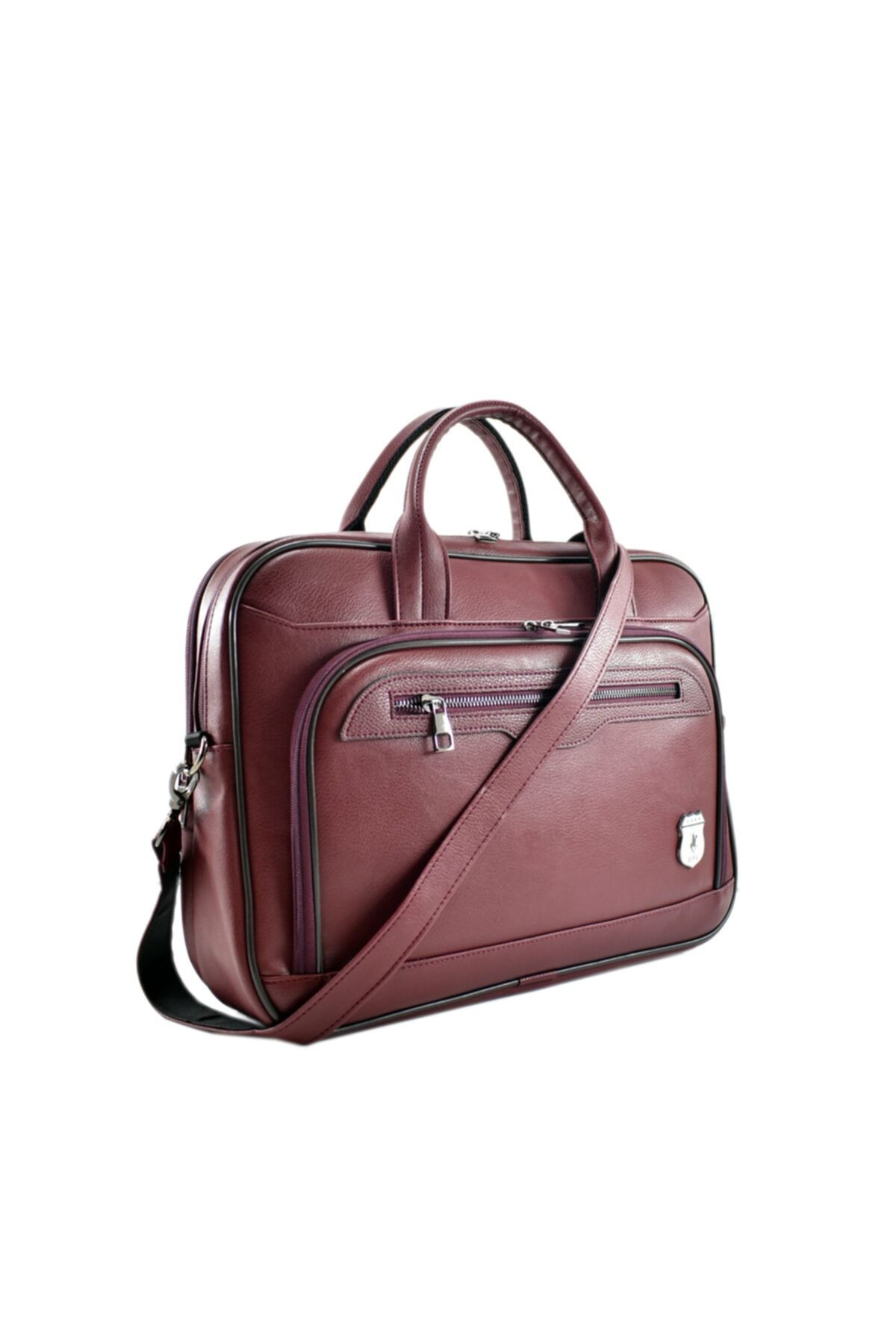 California Polo Club Unısex Bordo El ve Omuz Da Kullanılabilen 15.6'' Laptop Ve Evrak Çantası 6 Gözlü