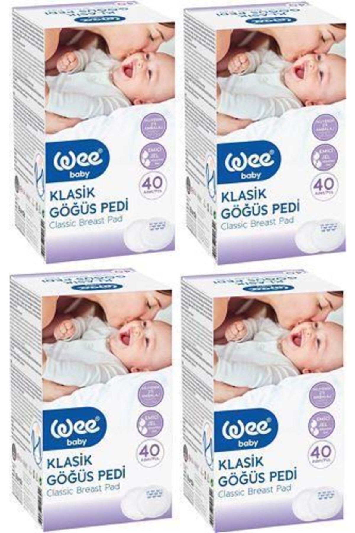 Wee Baby Klasik Göğüs Pedi 40'lı 4 Paket