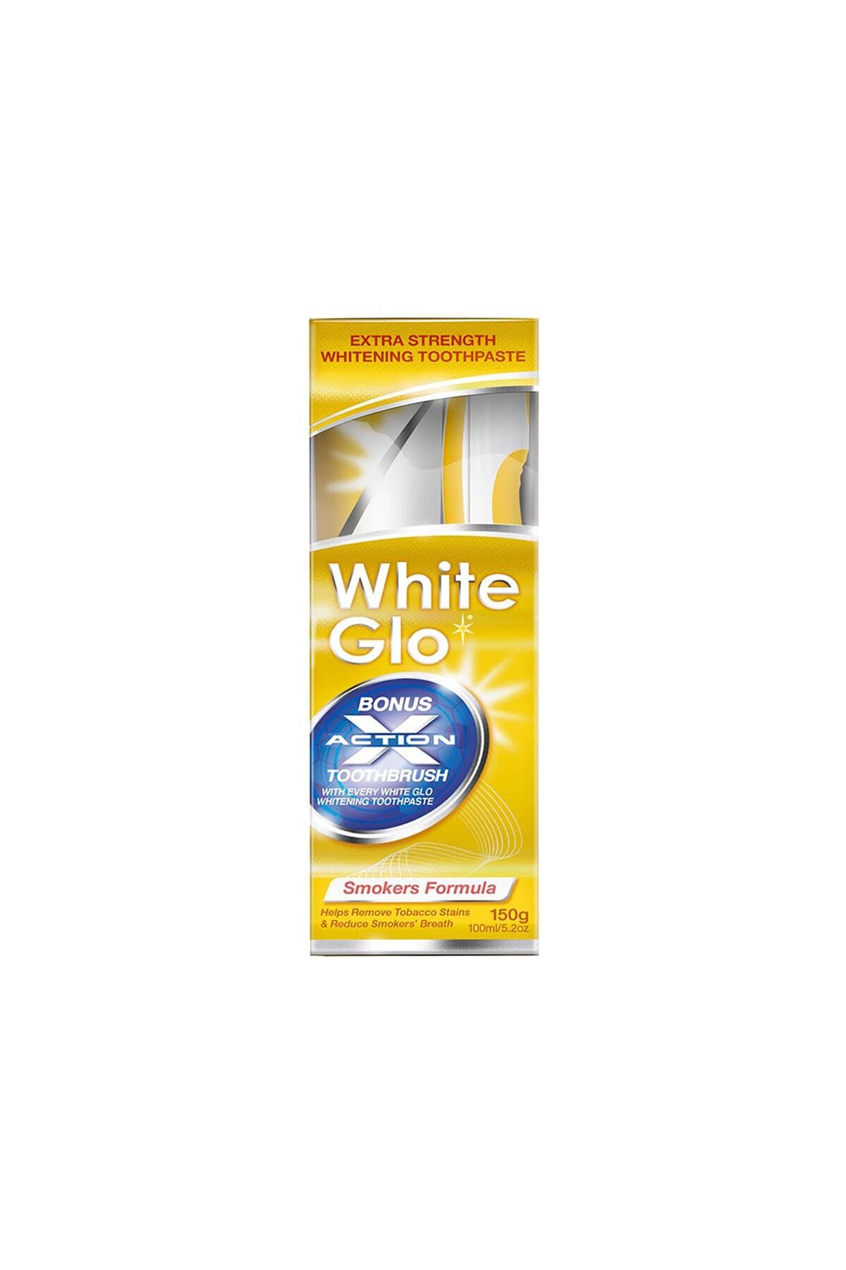 White Glo Whıte Glo Sigara Içenler Için Diş Macunu 150 Gr + Fırça Hediyeli