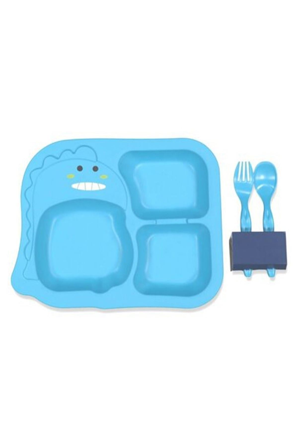 by BebekOdam Mavi 3 Parça Çocuk Yemek Seti