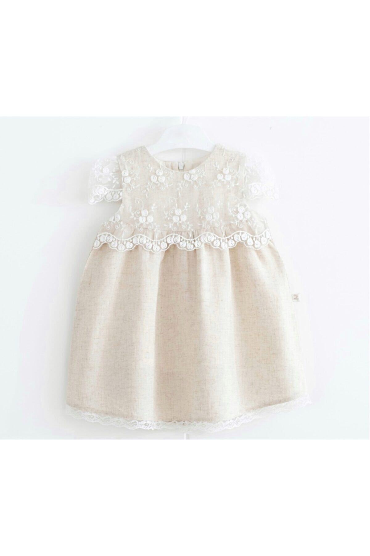 Lemon Drop Babys Dantelli Keten Elbise