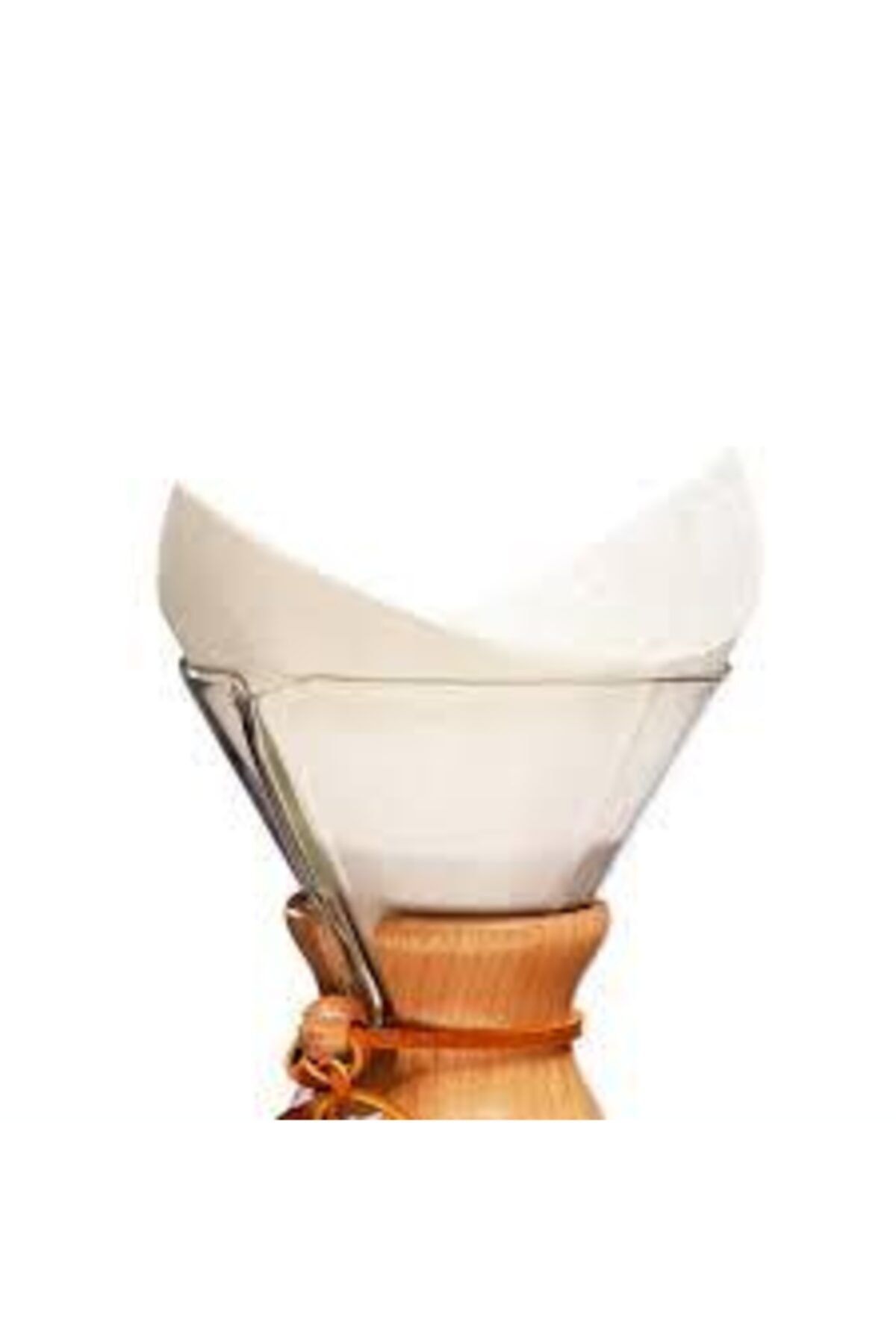 Epinox Chemex 4 Kişilik Kahve Demleme Ekipmanı 600 Ml Ve Chemex 100'lü Demleme Kağıt