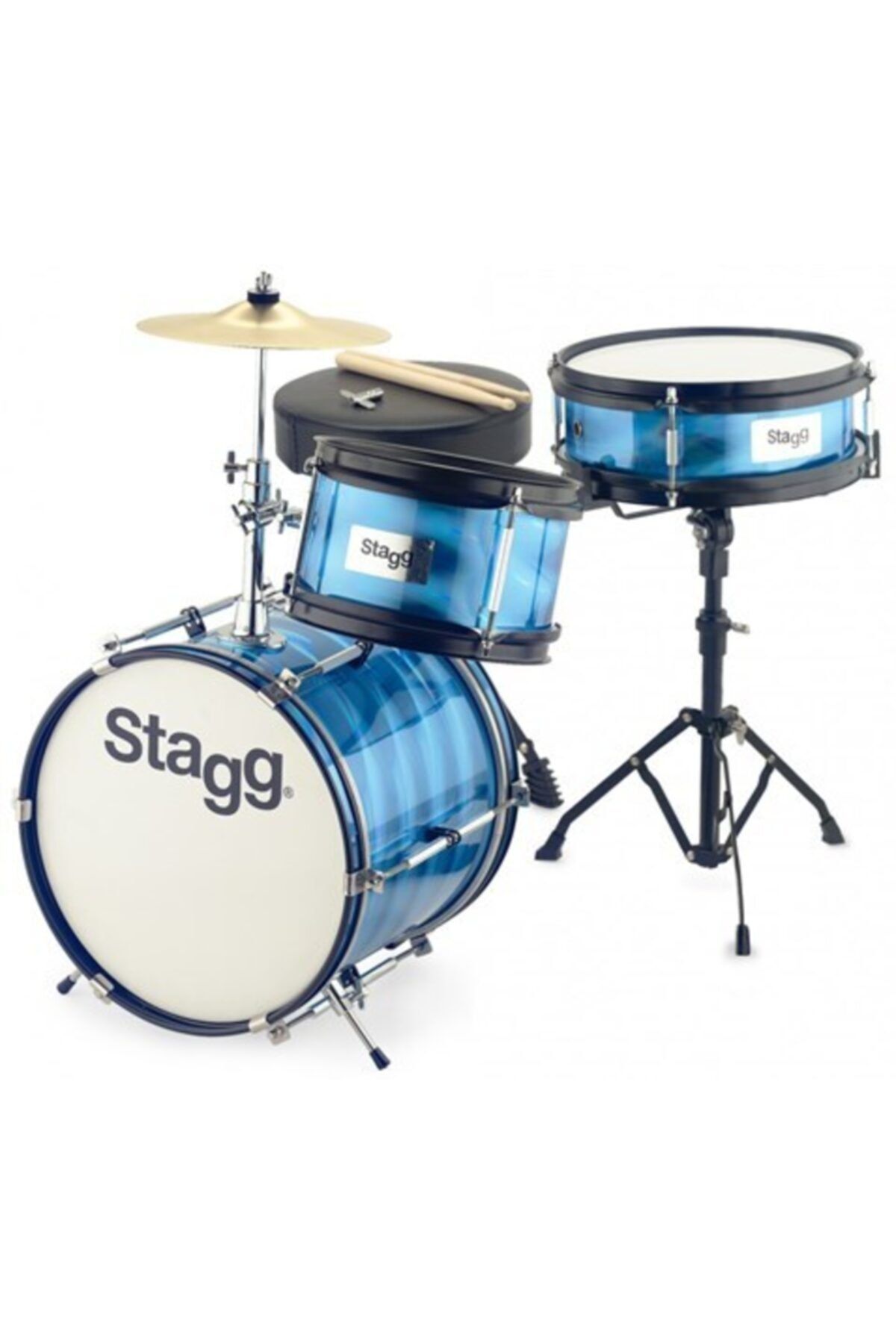 STAGG Tım Jr 312 Bl Junior 3 Parça Mavi Akustik Davul