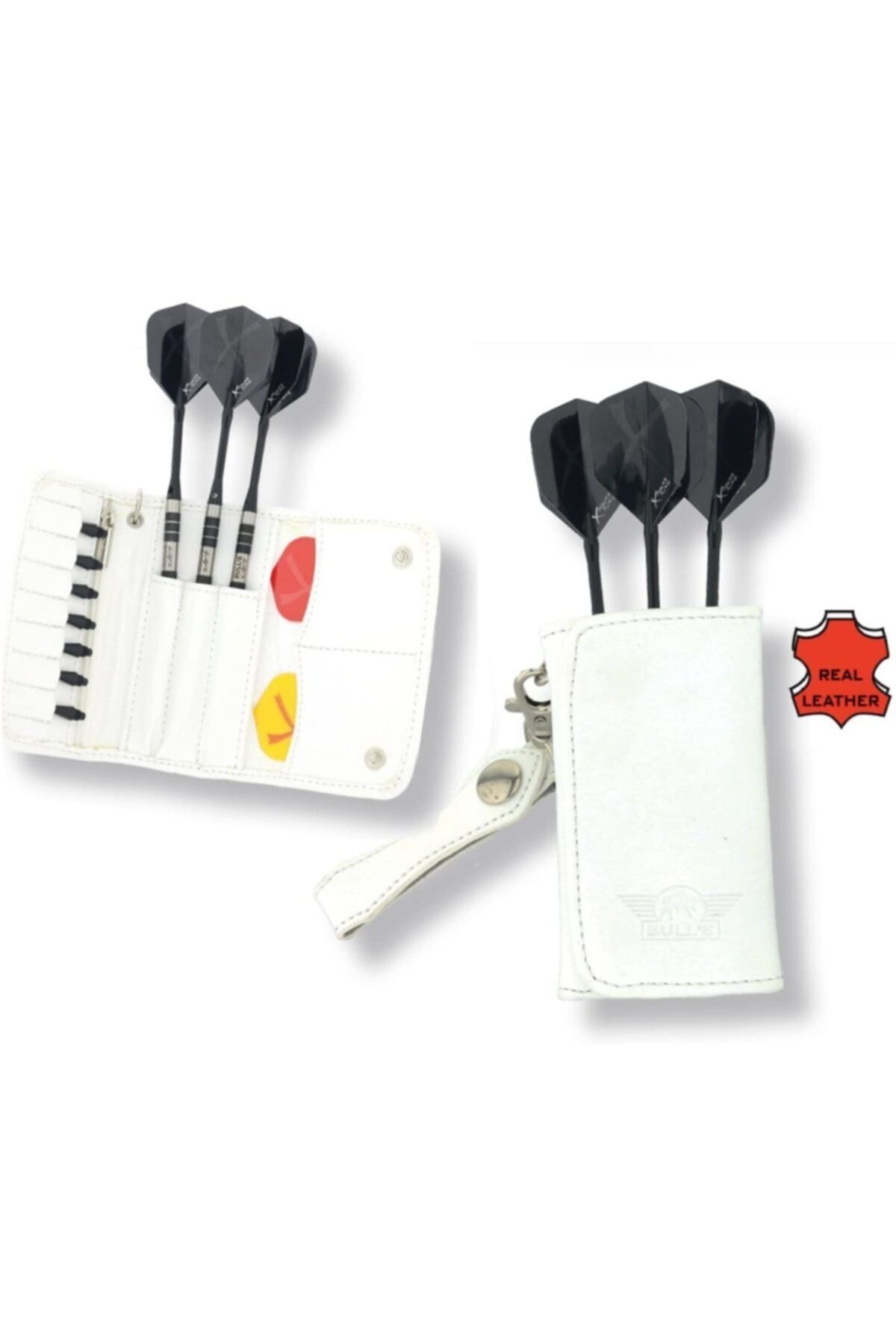 Bull's Leather Caddy Dart Çantası Beyaz