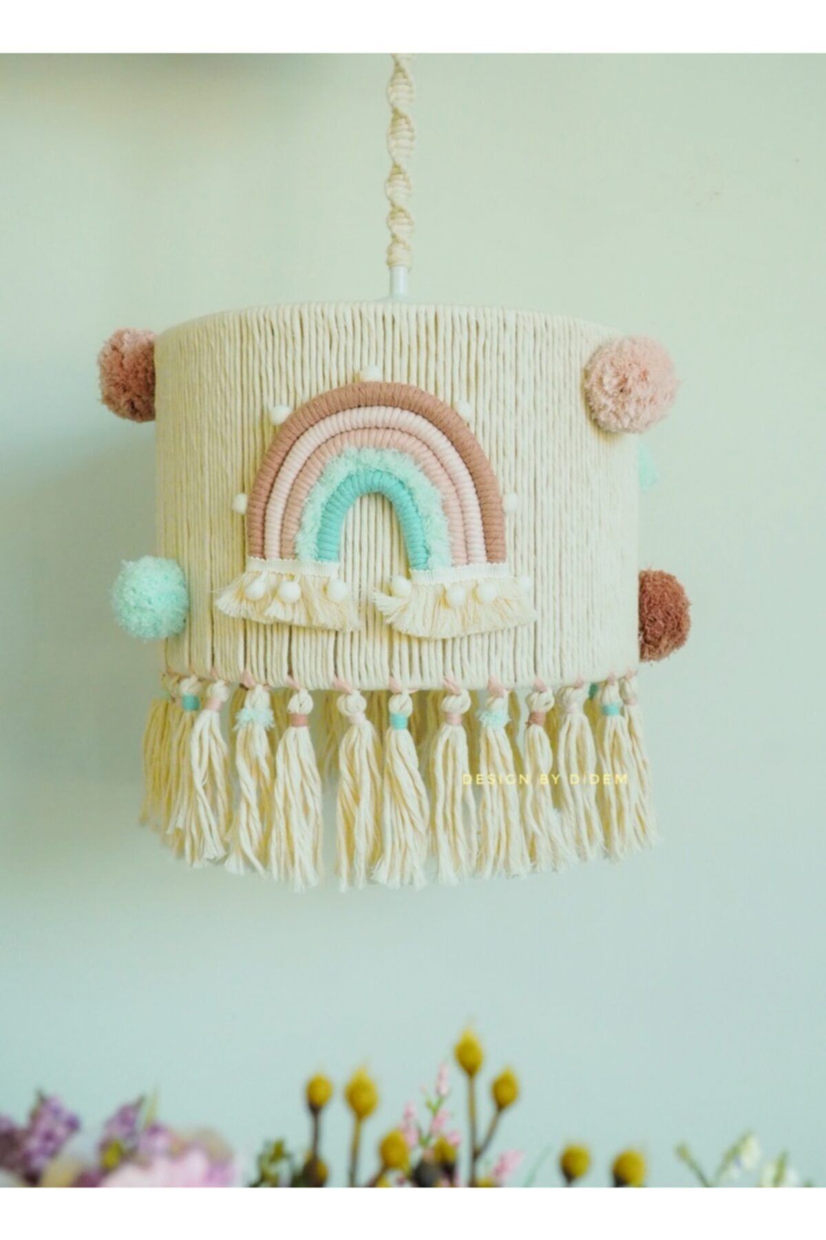 Design by Didem Gökkuşaklı Makrome Avize , Bebek Ve Çocuk Odası Aydınlatma, Bebek Hediyesi