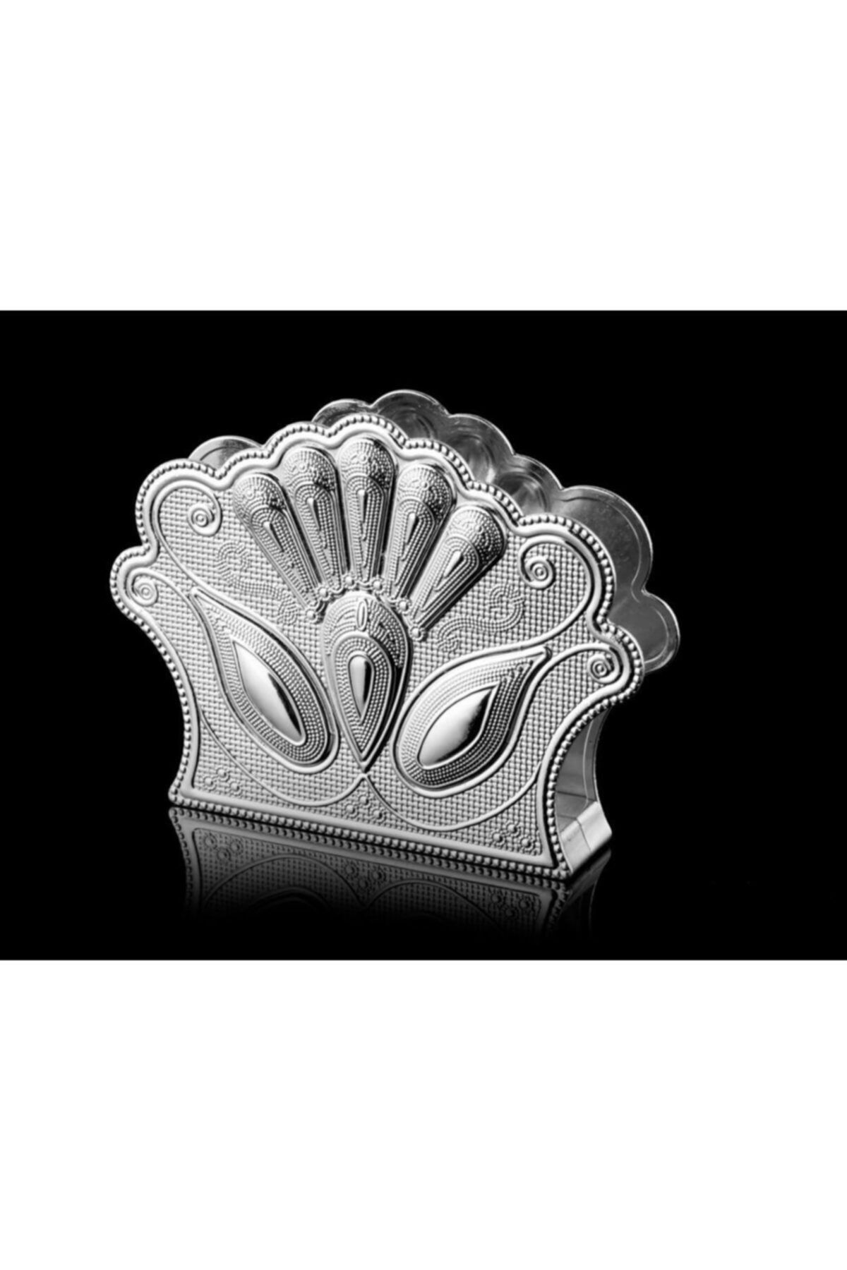 BUSRA'S HOME Metal Peçetelik Gümüş