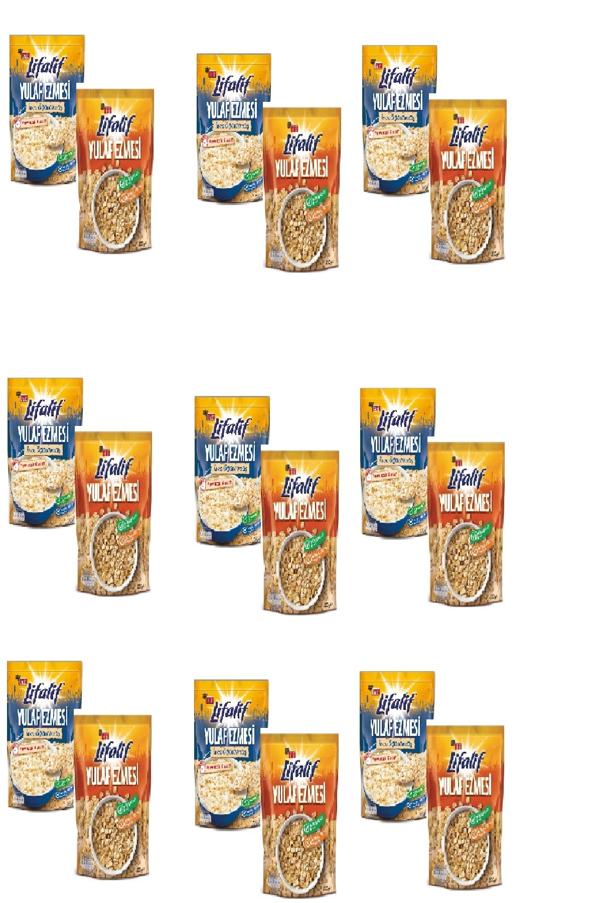 Eti Lifalif Ince Öğütülmüş Yulaf Ezmesi 350 G X 9 Adet Lifalif Yulaf Ezmesi 500 G X 9 Adet