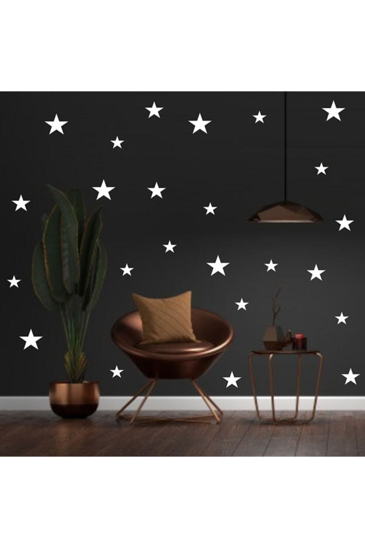 KT Decor Yıldız Duvar Sticker 3-4-5 Cm 100 Adet