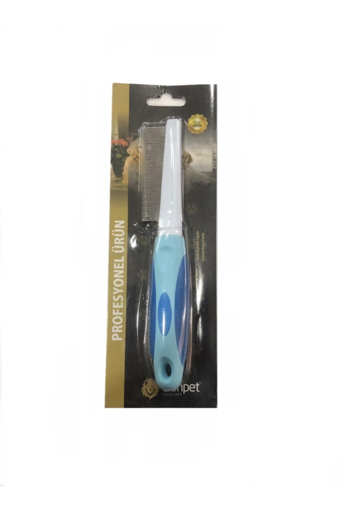 lion pet equipment Lion Kedi Köpek Pire Tarağı Mavi