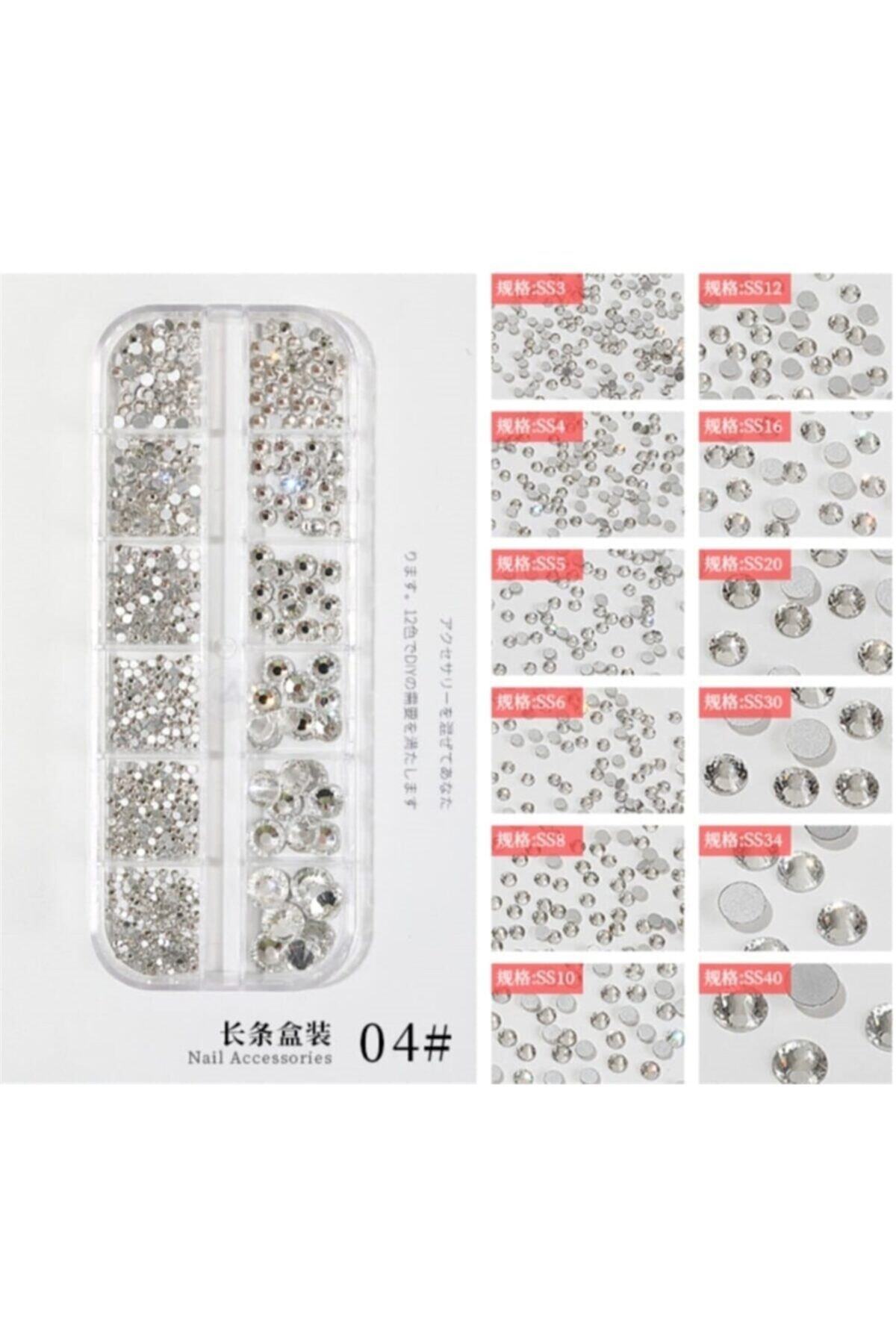 Pinpai Tırnak Süsleme Nail Art Taş F608-4