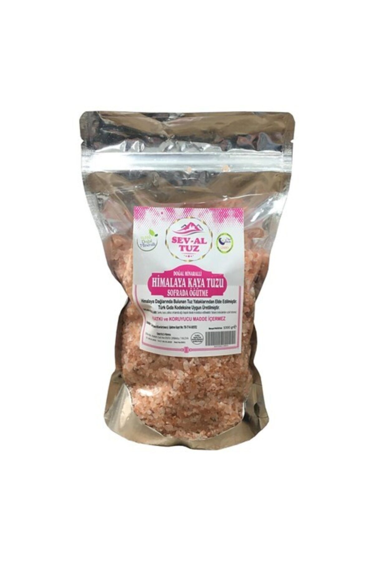 SevAl Tuz Himalaya Sofra Tuzu Granür Iri Taneli 1 kg